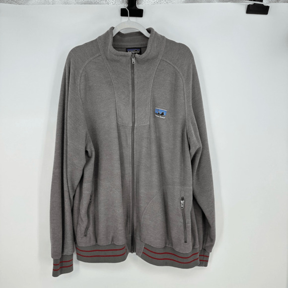 Vintage 90s Patagonia Men's Phils Fleece Jacket Size 2XL Grey Outdoor Gorpcore - Picture 2 of 9